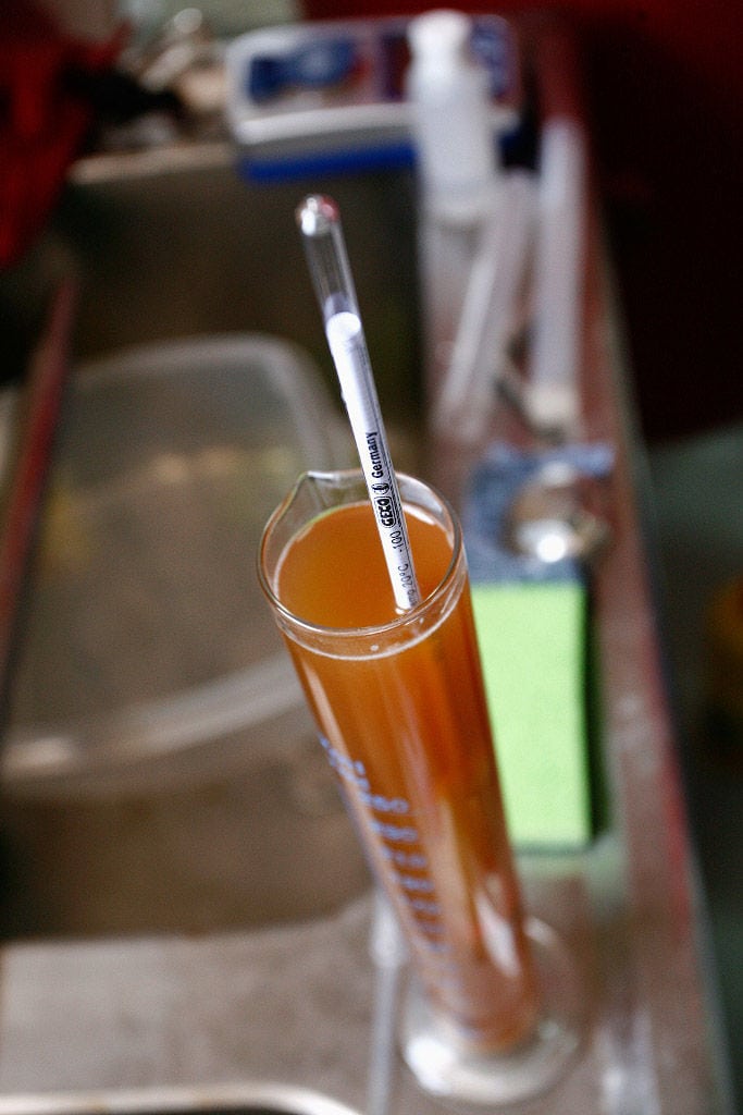 measuring instrument for beer at 'Chios Beer' plant